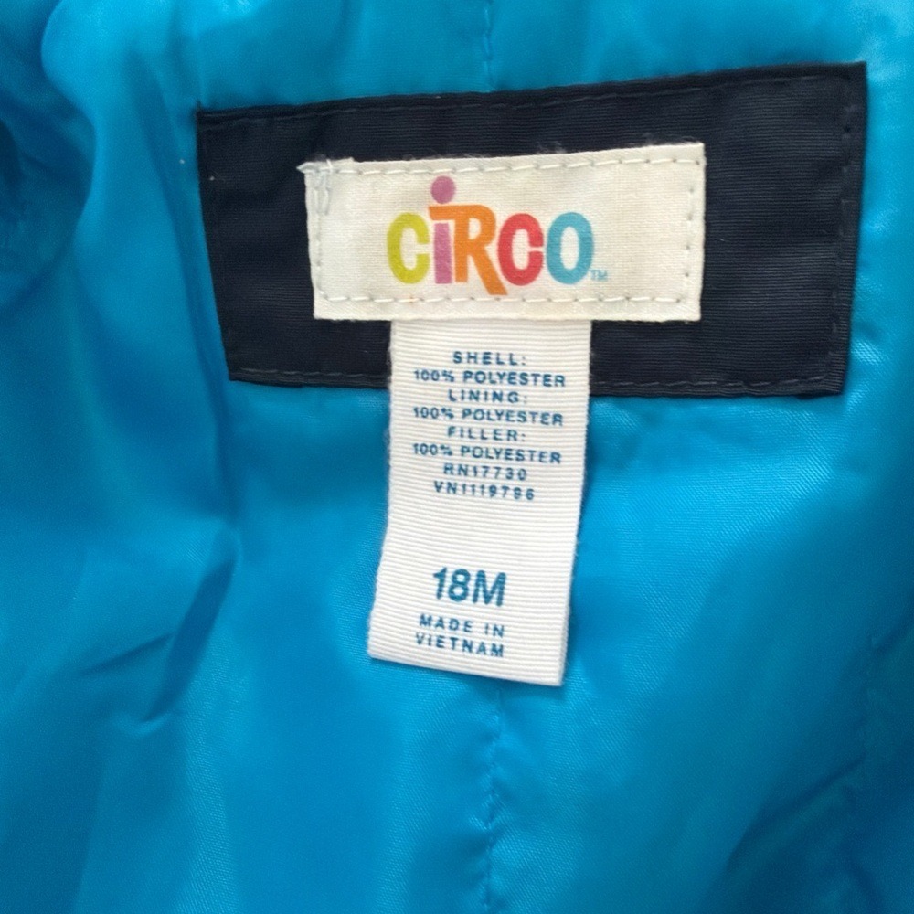 Vintage Y2K water repellent CIRCO SZ 18 MOS Blue Color Block HOODED ZIP JACKET - Picture 15 of 16
